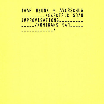 Album: Averschuw -- Jaap Blonk
