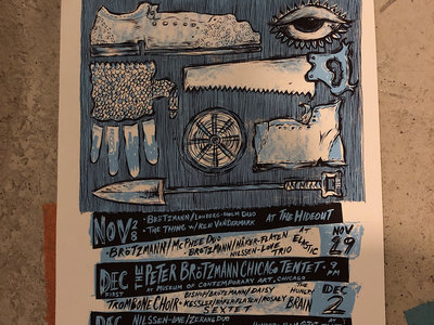Peter Brötzmann Chicago Tentet 10th Anniversary Poster -- Ken Vandermark