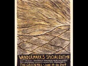 Vandermark 5 Silk-screened Concert Poster -- Ken Vandermark