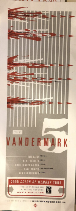 Album: Vandermark 5 Silver and Red Poster